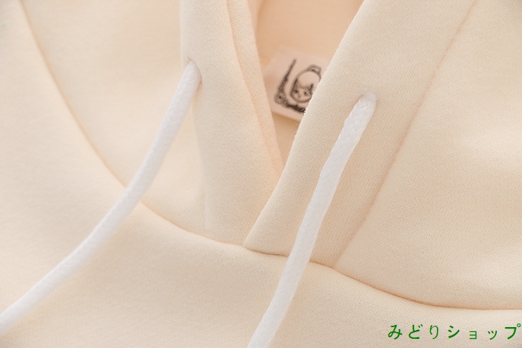 裏起毛 裏ボア  トレーナー くまさん 熊 フードに耳付き レディース 