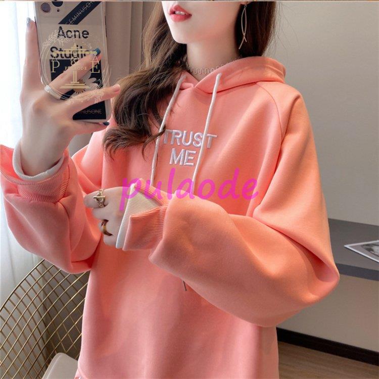 レディース ロング丈 厚手 長袖 ゆったり 体型カバー 大きいサイズ プルオーバー アウター カジュアル フード付き 冬 秋 ァション 