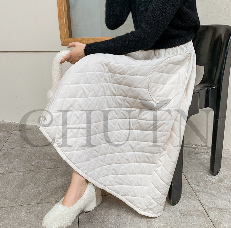 ダウンスカート中綿 スカートボロング ミモレ丈 膝下 キルティングスカート 入学式卒業式フレアスカート フスカートきれいめ Aライン 暖かい 中綿 