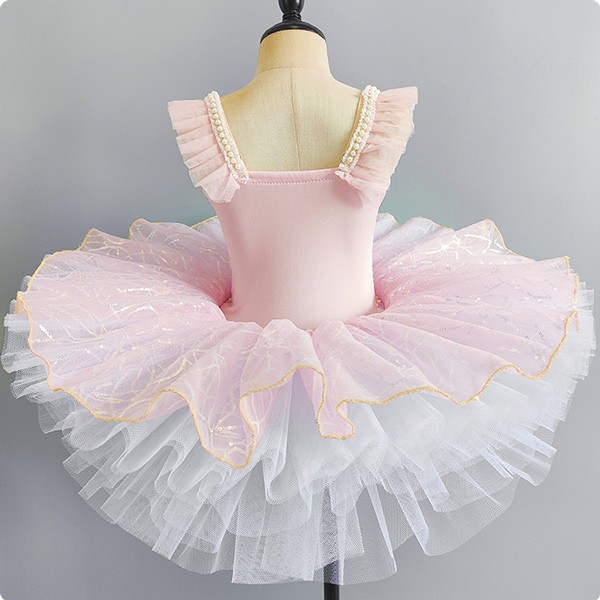 チュチュスカート バレエダンス キラキラ 子供ダンス衣装 演出 大きいサイズ レオタード 子供用舞台衣装 子供バレエ バレエ発表会 