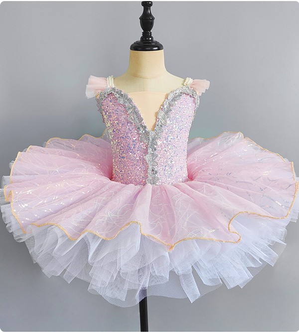 チュチュスカート バレエダンス キラキラ 子供ダンス衣装 演出 大きいサイズ レオタード 子供用舞台衣装 子供バレエ バレエ発表会 