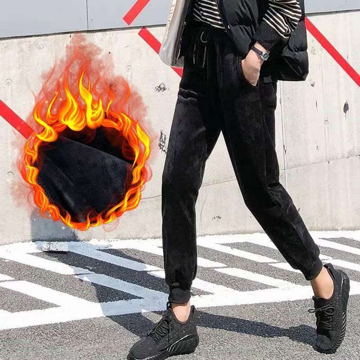 裏起毛 パンツ ジョガーパンツ レディース ボベロア 冬 秋 カジュアル ポケット付き 防寒 あたたかい ポケット あったか 秋冬 