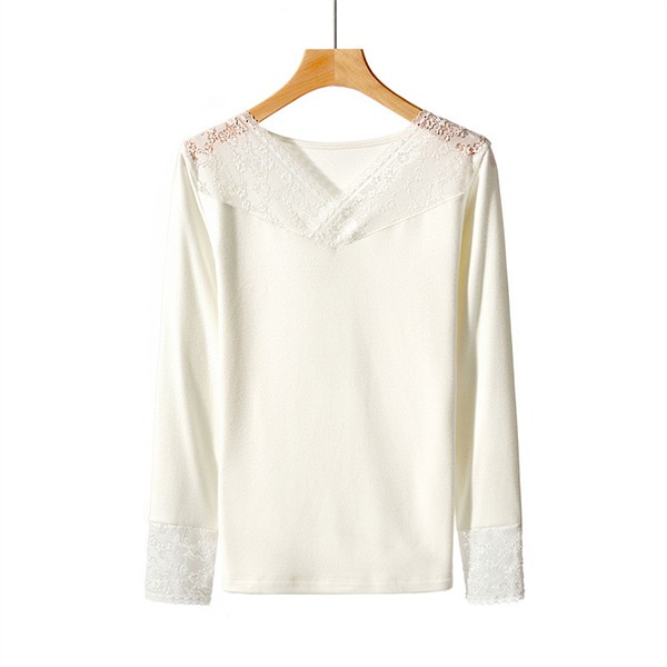 レース トップス レース ブラウス 総レース 立ち襟 ファッション 韓国 無地 シースルー 長袖 トップスVネック インナー レディース 