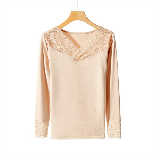 レース トップス レース ブラウス 総レース 立ち襟 ファッション 韓国 無地 シースルー 長袖 トップスVネック インナー レディース 