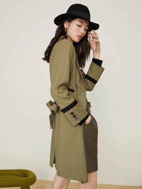 トレンチコート レディース 秋 トレンチコート ミドル丈 トレンチコート 大きいサイズ レディース 大きいサイズ 