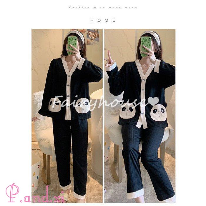 パジャマ ルームウェア レディース 秋冬 長袖 パジャマ 綿100％ルームウェア 部屋着 韓国風 ロングパンツ上下セット 秋パジャマ 可愛いパジャマ 女性 前開き 