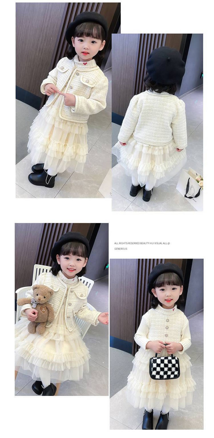 スーツ 女の子 ワンピース 入園 入学式 卒園式 ツイード キッズ 長袖 チュールスカート 上着 きれいめ 卒業式 フォーマル 結婚式 子供 子供服 おしゃれ 小学生 