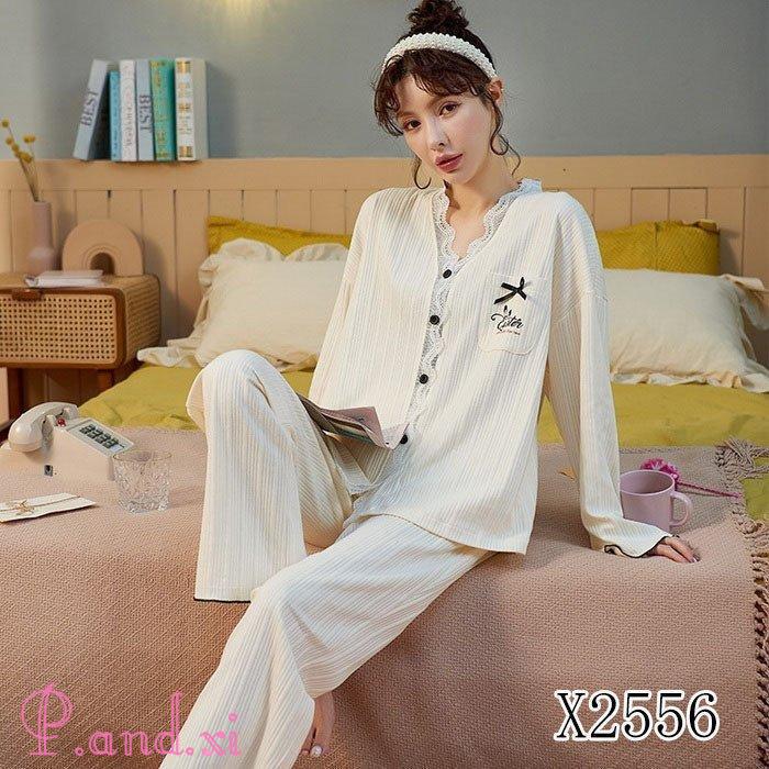パジャマ ルームウェア レディース 秋冬 長袖 パジャマ 前開き 13色 綿ルームウェア ロングパンツ上下セット 部屋着 可愛いパジャマ 女性 韓国風 秋パジャマ 