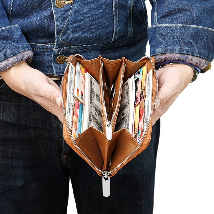 長財布 レディース メンズ 。 財布 スキミング防止 小銭入れ ラウンドファスナー ギフト 大容量 新生活 多機能 プレゼント 革 カードケース 