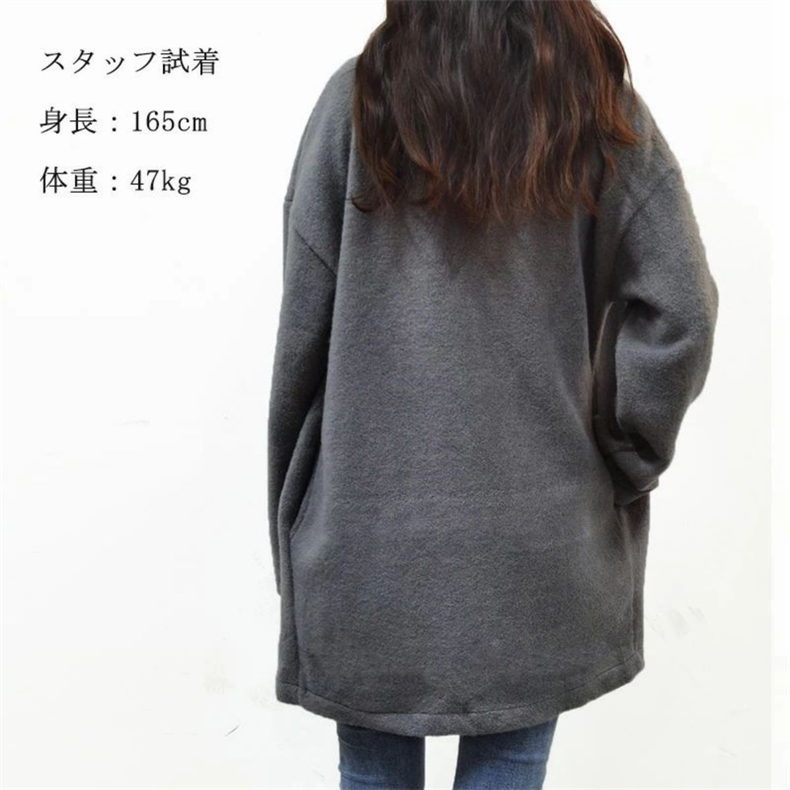 2023冬新作ニットジャケット日本と韓国のルーズタイプ7色ウールジャケット女性用  