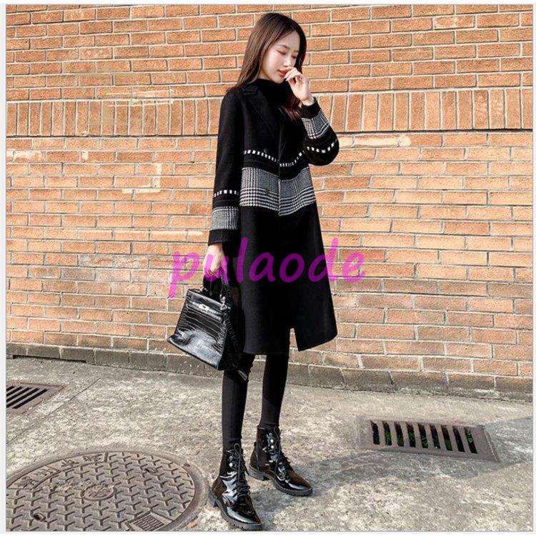 ロング チェスターコート大きいサイズ レディース コート アウター タック 黒 ストレッチ ラック 軽量 チ秋 おしゃれ 防寒 冬 ロング ポケット 