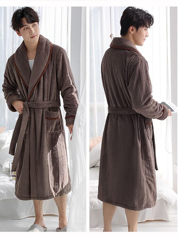 ペアパジャマ 冬 バスローブ メンズ レディース 男女兼用 パジャマ 女性 厚手 男性 防寒 ナイトガウン お風呂上り 暖かい ロング 部屋着 カップル タオル地 