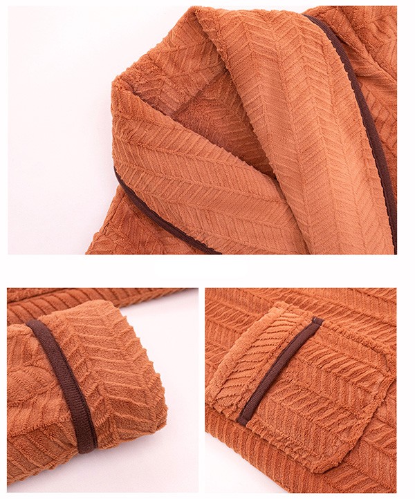 ペアパジャマ 冬 バスローブ メンズ レディース 男女兼用 パジャマ 女性 厚手 男性 防寒 ナイトガウン お風呂上り 暖かい ロング 部屋着 カップル タオル地 