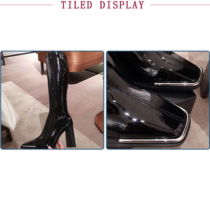ロングブーツ レディース 上品 エレ高級感 高見え ヒール7CM スムース フェイクレザー 防滑 ストレッチ おしゃれ 冷え対策 送料無料 フォーマル 