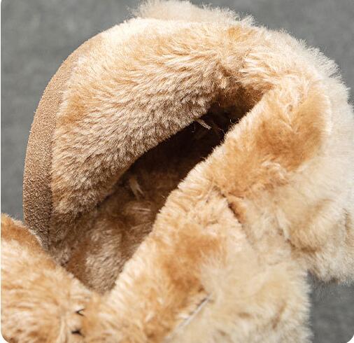 ショートブーツ レディース 。 ボア 秋冬 裏起毛 サイド 黒 紐なし 足が疲れない 柔らかい トンブーツ 厚底 大きいサイズ 牛革 