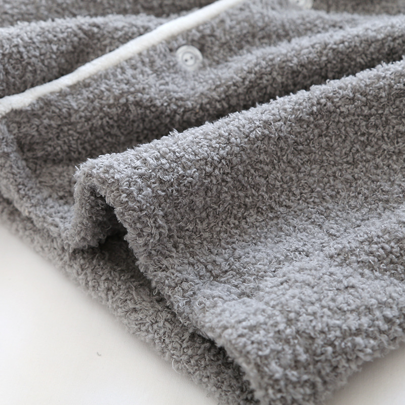 ルームウェア パジャマ メンズ 冬用 モコモコ パジャマ 上下セット前開き 長袖 ナイトウェア あったか 暖かい 柔らかい 部屋着 寝間着 厚手 おしゃれ 防寒 