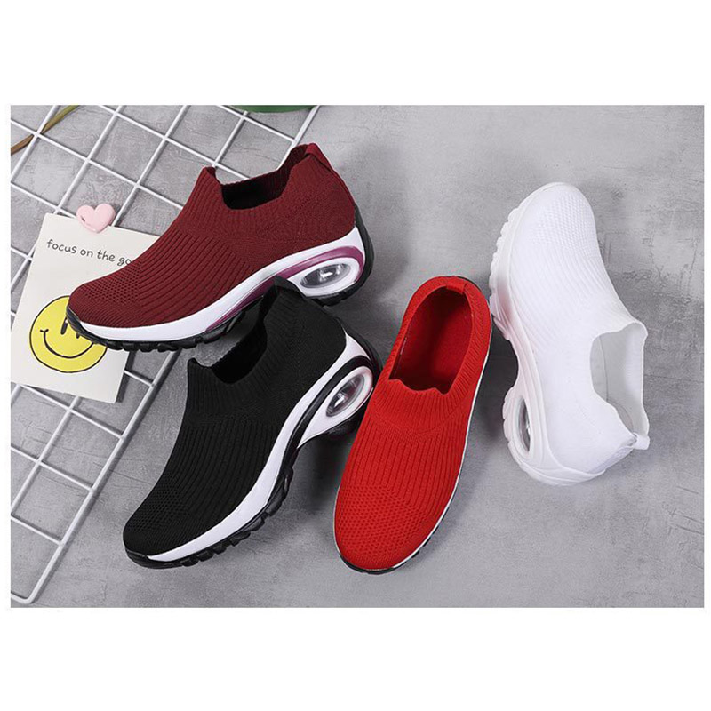 厚底スニーカー スリッポン レディース 軽量 エアクッション ナース着脱簡単 コンフォート紐なし 滑り止め ウォキング美脚 