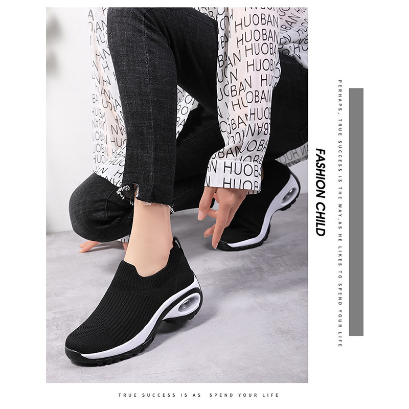 厚底スニーカー スリッポン レディース 軽量 エアクッション ナース着脱簡単 コンフォート紐なし 滑り止め ウォキング美脚 