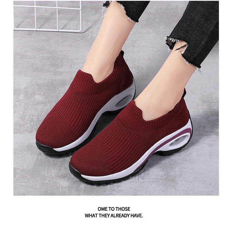 厚底スニーカー スリッポン レディース 軽量 エアクッション ナース着脱簡単 コンフォート紐なし 滑り止め ウォキング美脚 