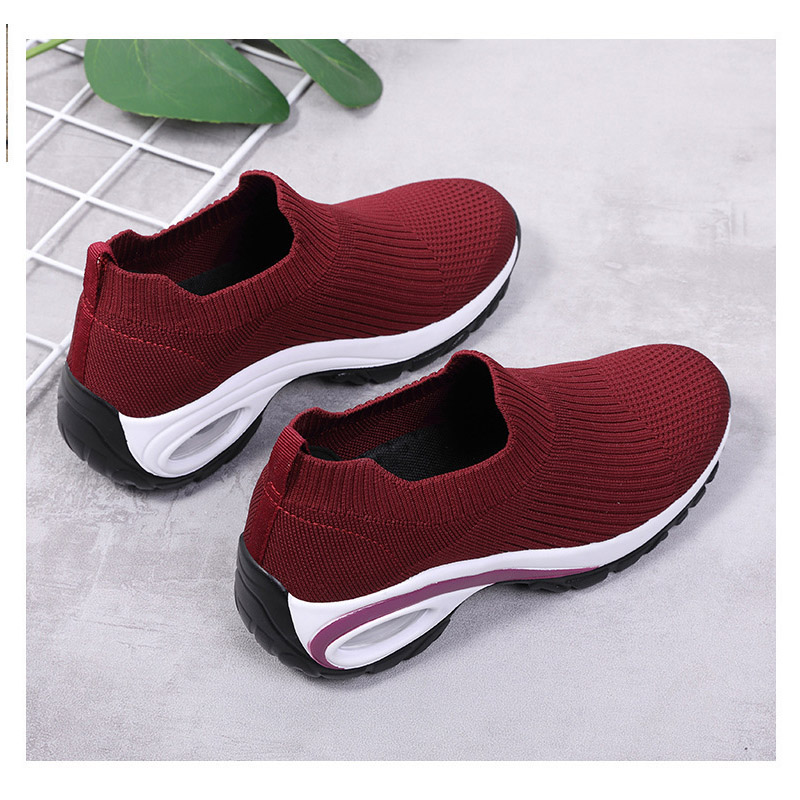 厚底スニーカー スリッポン レディース 軽量 エアクッション ナース着脱簡単 コンフォート紐なし 滑り止め ウォキング美脚 