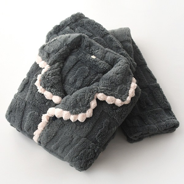 ルームウェア 上下セット レディース メンズ 着る毛布 うさぎ柄 寝巻き 3寝間着 もこもこ 秋冬 