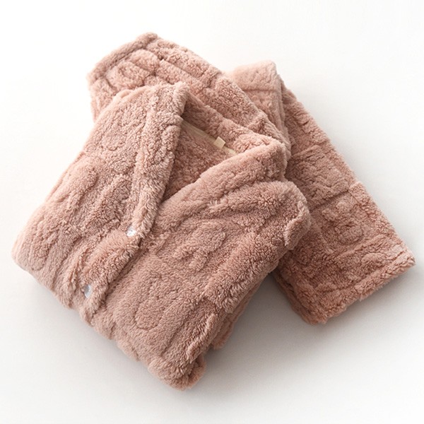 ルームウェア 上下セット レディース メンズ 着る毛布 うさぎ柄 寝巻き 3寝間着 もこもこ 秋冬 