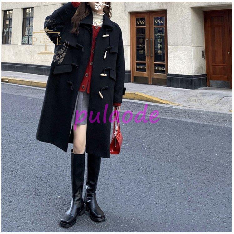 ロング チェスターコート大きいサイズ レディース コート アウター タック ラック チ秋 防寒 冬 黒 ロング ストレッチ ポケット おしゃれ 軽量 