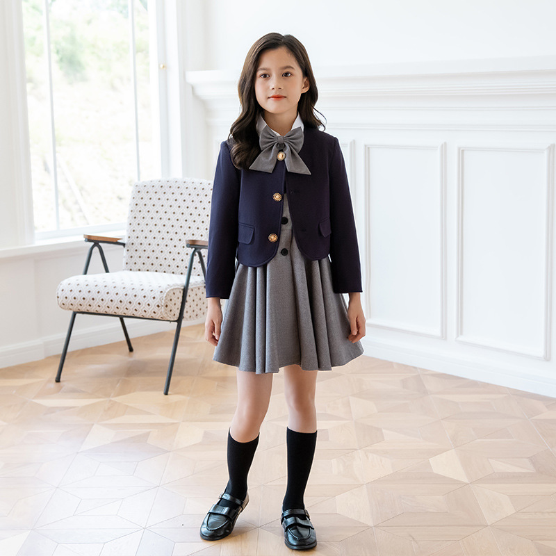フォーマル スーツ 女の子 入学スーツ ジャケット ワンピース 5点セット 可愛い 発表会 子供服 卒園式 子供服 七五三 制服 入学式 スカート 入園式 卒業式 法事 