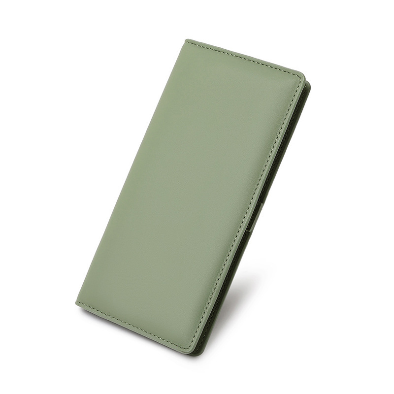 長財布 薄い レディース 薄型 スリム 軽量 PU 可愛い ファスナー スマート 極薄 スキミング防止 カード入れ 小銭入れ レザー 札入れ おしゃれ 