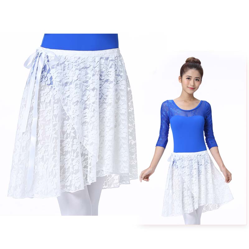 バレエ 巻きスカート（40CM丈・全5色）大人 バレエ用品 バレエ スカート ジュニア バレエスカート レース 