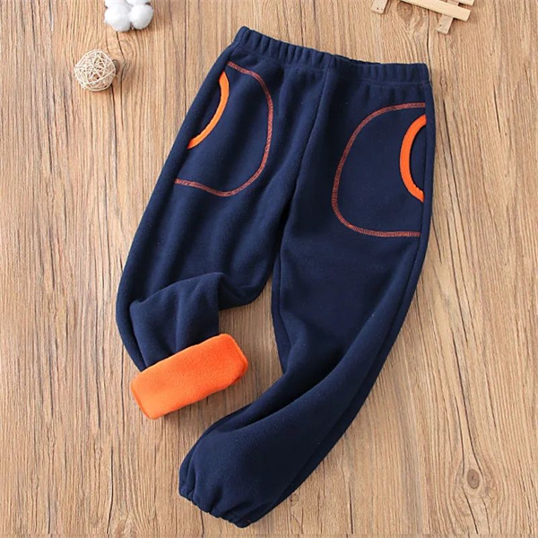 子供服 ロングパンツ 長ズボン キッズ 男の子 女の子 モコモコ 保温 ボアパンツ ストレッチ ジュニア ボジョガーパンツ あったか 小学生 シンプル 