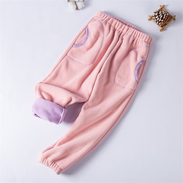 子供服 ロングパンツ 長ズボン キッズ 男の子 女の子 モコモコ 保温 ボアパンツ ストレッチ ジュニア ボジョガーパンツ あったか 小学生 シンプル 