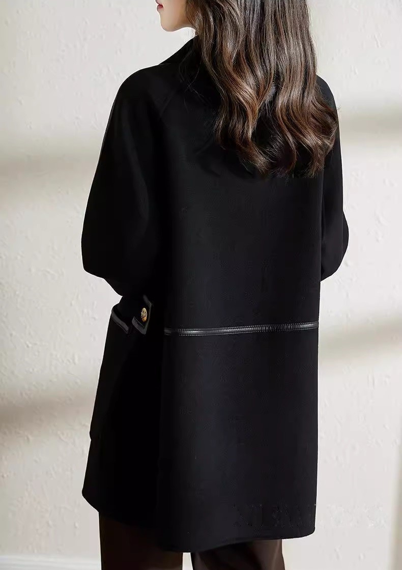 チェスターコート レディース 冬 ミドル丈 コート レディース レディース コート 黒 ロングコート チェスターコート 冬 チェスターコート ロング ダブルボタン 