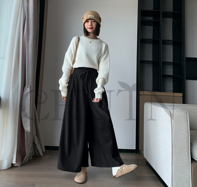 おしゃれガウチョパンツワイドパンツ レディースボロングパンツロングパンツ 春夏 パンツワイドパンツ大きいサイズパンツOLオフィスガウチョパンツ  