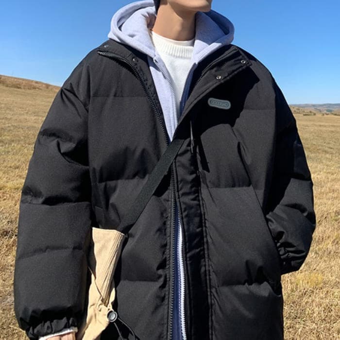 フード付き 重ね着風 中綿 ジャケット メンズ 春秋冬 10代 オシャレ ストト 中学生 原宿 通学 韓国 アウター ファッション 高校生 20代 通勤 