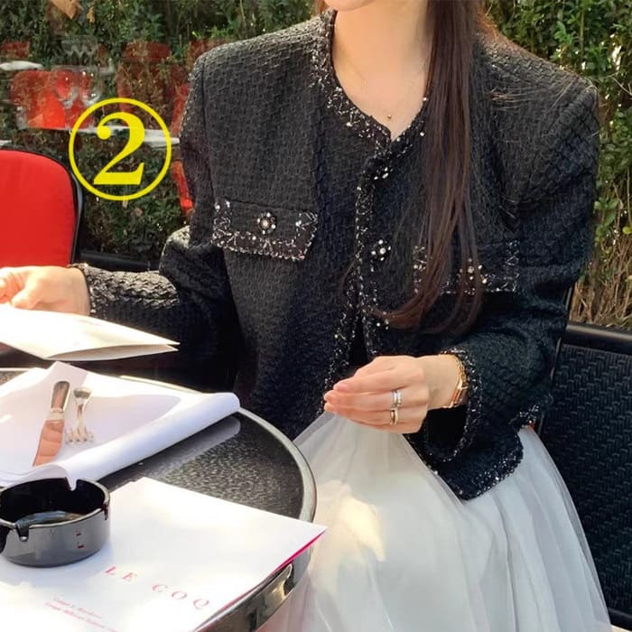 ツイード ノージャケット レディース 春秋 きれいめ カジュアル 40代 セレモニー 50代 フォーマル 60代 お出かけ 30代 女子会 通勤 お呼ばれ 