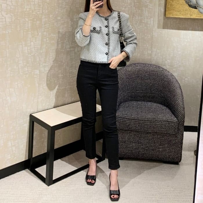 ツイード ノージャケット レディース 春秋 きれいめ カジュアル 40代 セレモニー 50代 フォーマル 60代 お出かけ 30代 女子会 通勤 お呼ばれ 