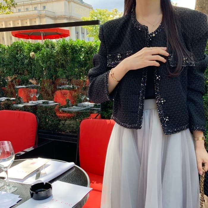 ツイード ノージャケット レディース 春秋 きれいめ カジュアル 40代 セレモニー 50代 フォーマル 60代 お出かけ 30代 女子会 通勤 お呼ばれ 