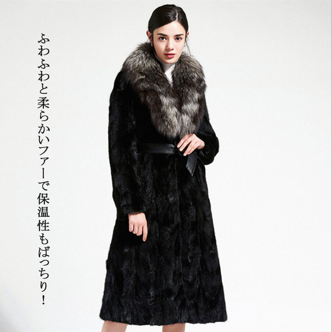 ファーコート レディース 毛皮コート ミンク フェイクファー フォックス襟 防寒 優雅 大衿ロッグジャケット ロッグコート アウター 暖かい 冬服 