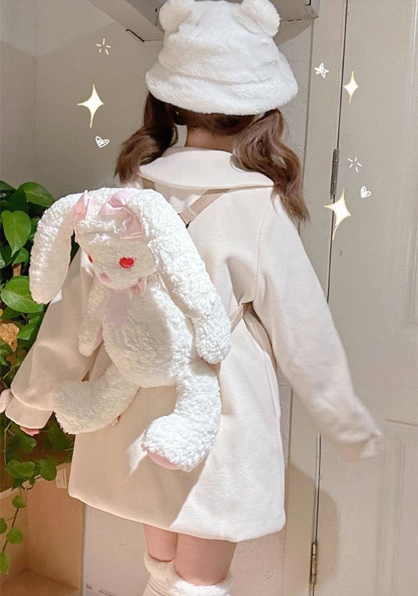 ステンカラーコート 冬服 リボン レディース ジャケット ショート丈 ロリータコート トップス ロリータアウター コート アウター 