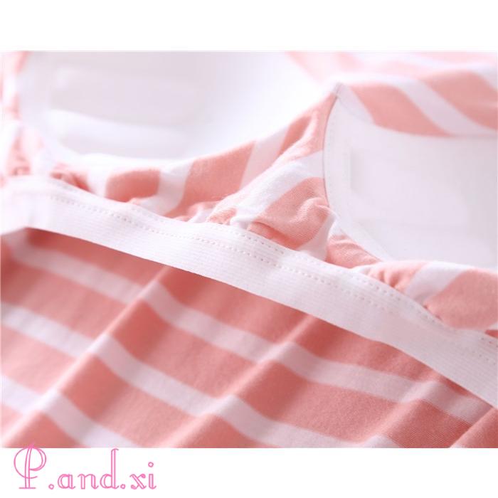 パジャマ レディース ルームウェア 長袖 部屋着 セットアップ 秋 上下セット カップ付き 女性用 2点セット 柔らかめ 寝間着 寝巻き 冬 ストライプ リラックス 