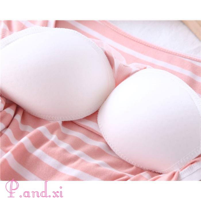 パジャマ レディース ルームウェア 長袖 部屋着 セットアップ 秋 上下セット カップ付き 女性用 2点セット 柔らかめ 寝間着 寝巻き 冬 ストライプ リラックス 