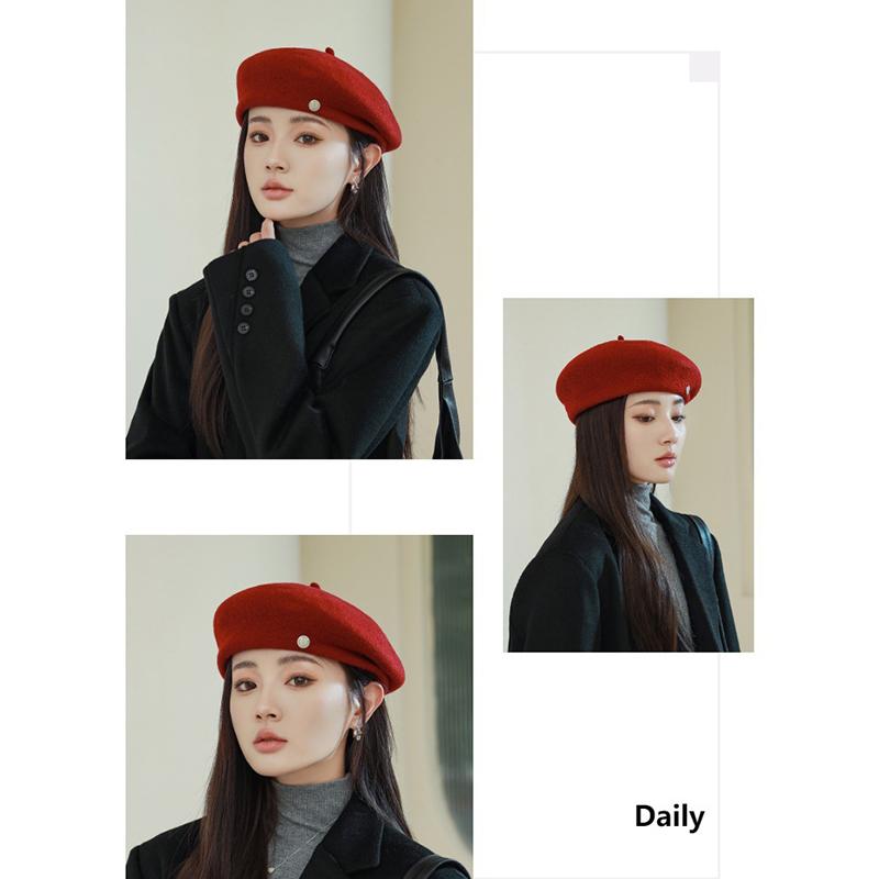 帽子 ベレー帽 レディース 秋冬 。 かわいい 締め付けゼロ シンプル 冬 ベレー ベーシック あったか 秋冬 ゆったり 小物 おしゃれ 大きいサイズ 秋 定番 