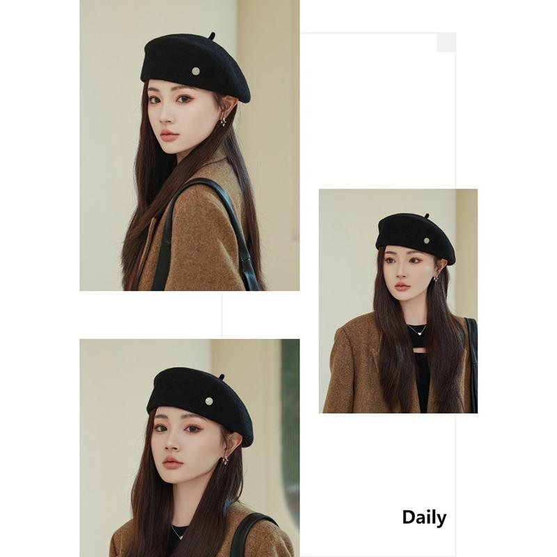 帽子 ベレー帽 レディース 秋冬 。 かわいい 締め付けゼロ シンプル 冬 ベレー ベーシック あったか 秋冬 ゆったり 小物 おしゃれ 大きいサイズ 秋 定番 