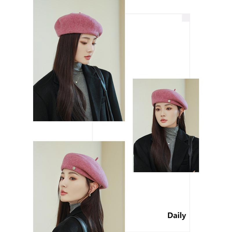 帽子 ベレー帽 レディース 秋冬 。 かわいい 締め付けゼロ シンプル 冬 ベレー ベーシック あったか 秋冬 ゆったり 小物 おしゃれ 大きいサイズ 秋 定番 