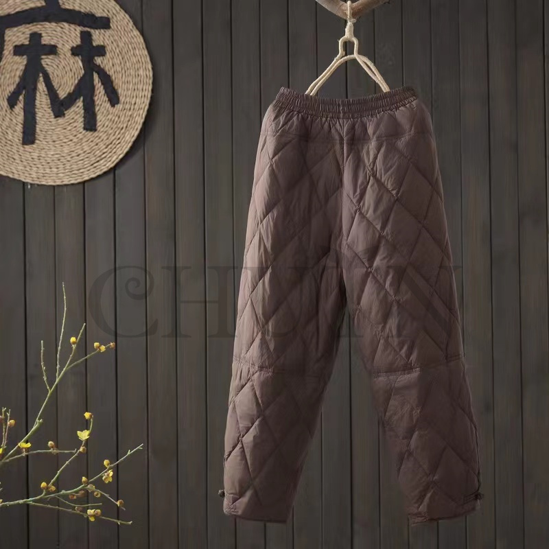 ダウンパンツ 中綿パンツ ボ防寒ダウンパンツ暖かい お出かけ部屋着 着回し４０代５０代 パンツ ロングパンツ ダウンパンツ 