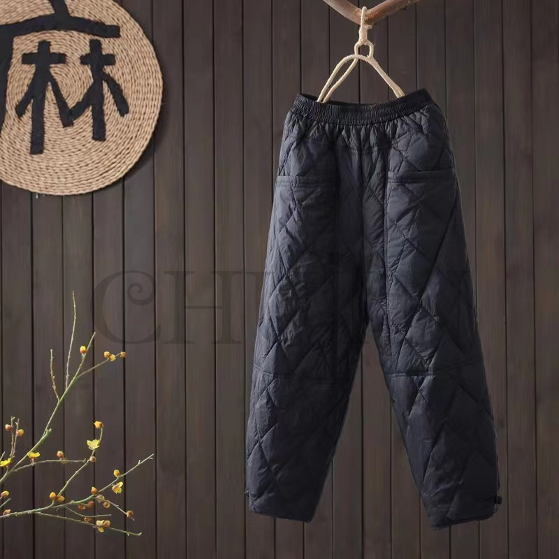 ダウンパンツ 中綿パンツ ボ防寒ダウンパンツ暖かい お出かけ部屋着 着回し４０代５０代 パンツ ロングパンツ ダウンパンツ 