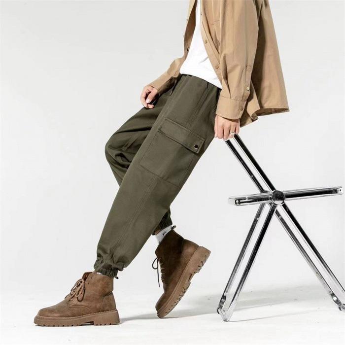 カーゴパンツ メンズ ジョガーパンツ 薄手 ワークパンツ 春秋 ゆったり カジュアル 春 ポケット 秋 ロングパンツ ズボン 