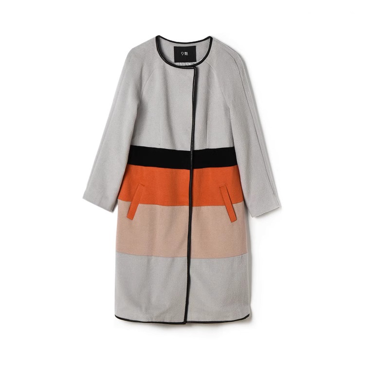 ノーカラーコート レディース 冬 きれいめ アウター レディース レディース デザインコート 韓国 秋冬 ロングコート ラウンドネック カジュアル 黒 コート 