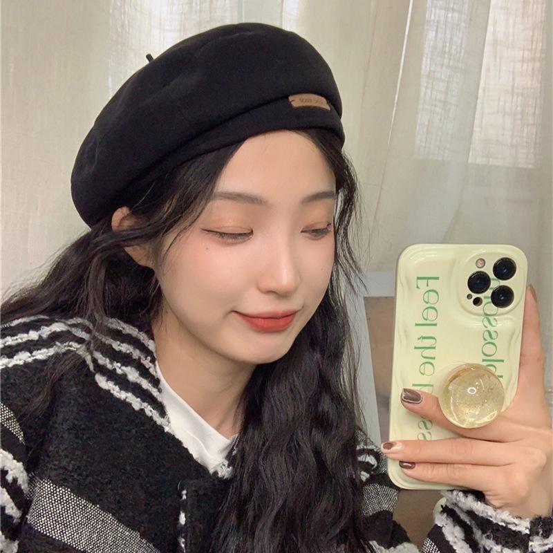 帽子 ベレー帽 レディース 秋冬 。 かわいい ゆったり 締め付けゼロ 秋 小物 ベレー あったか 大きいサイズ 冬 定番 おしゃれ 秋冬 ベーシック シンプル 